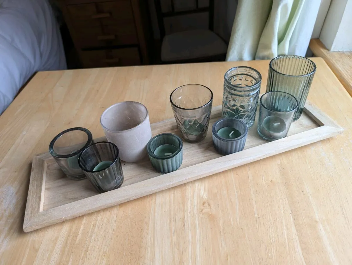 Candle holder & candles - Image 2