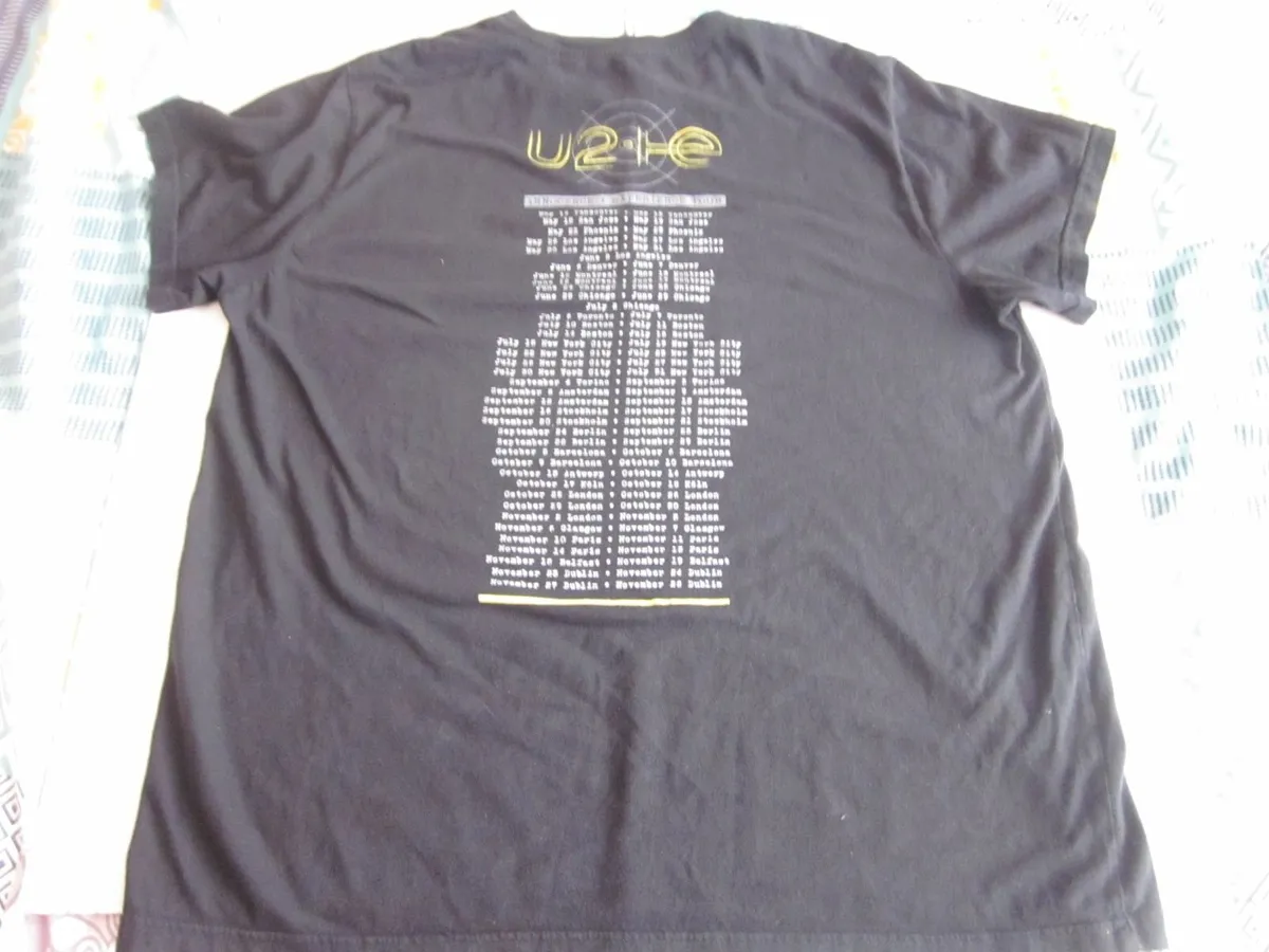 U2 Innocence + Experience Tour 2015 Black T Shirt - Image 2