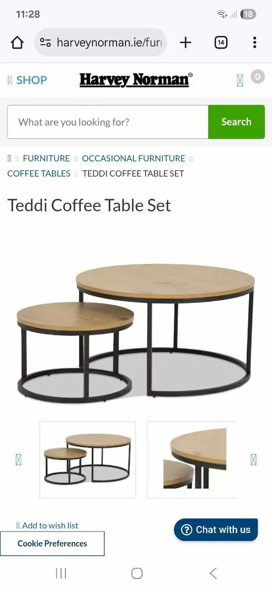 Round coffee table nest - Image 1