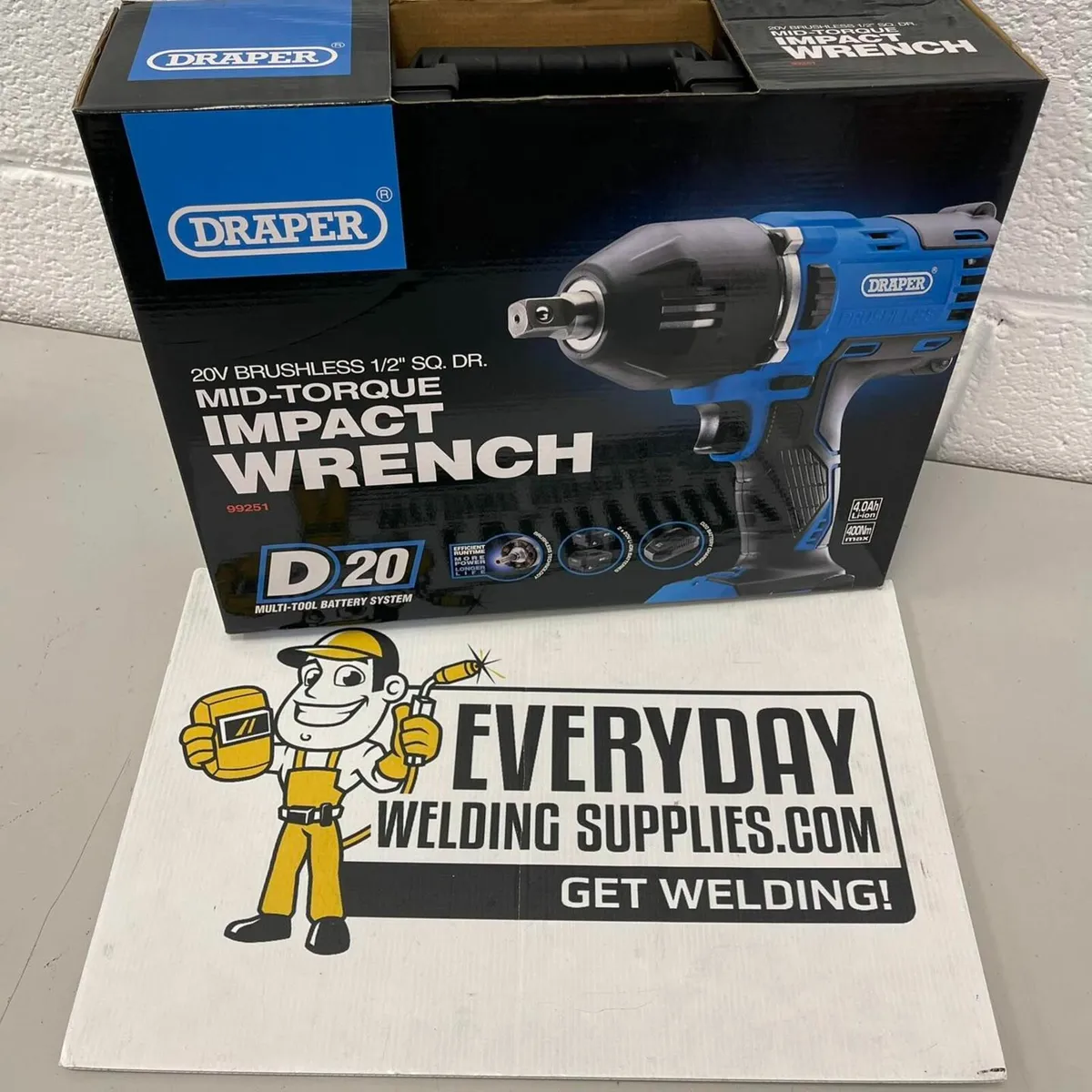 Draper D20 20V Brushless Mid-Torque Impact Wrench - Image 4