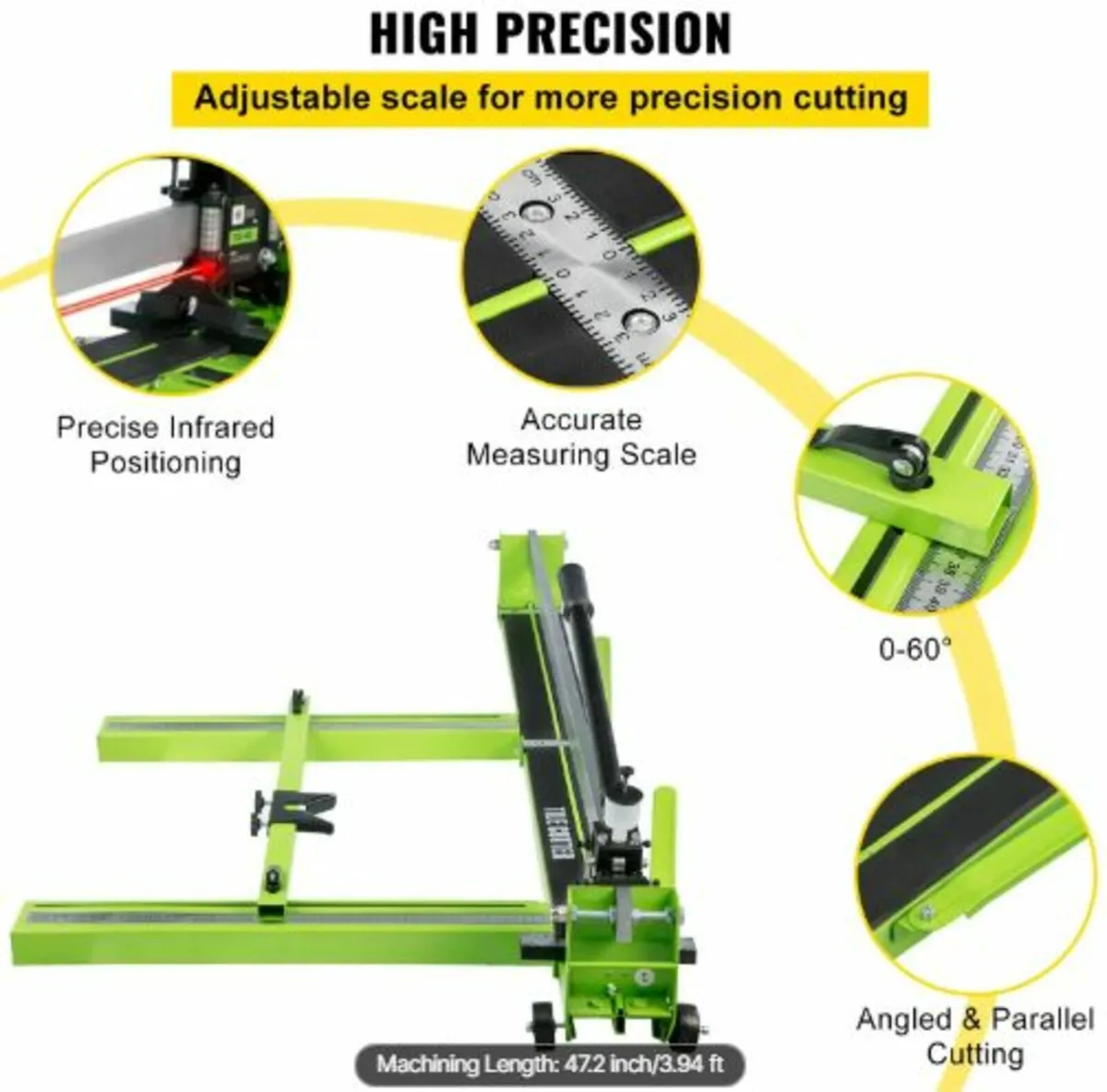 Tile Cutter 47-Inch Manual Tile Cutter 1.4-Inch - Image 3