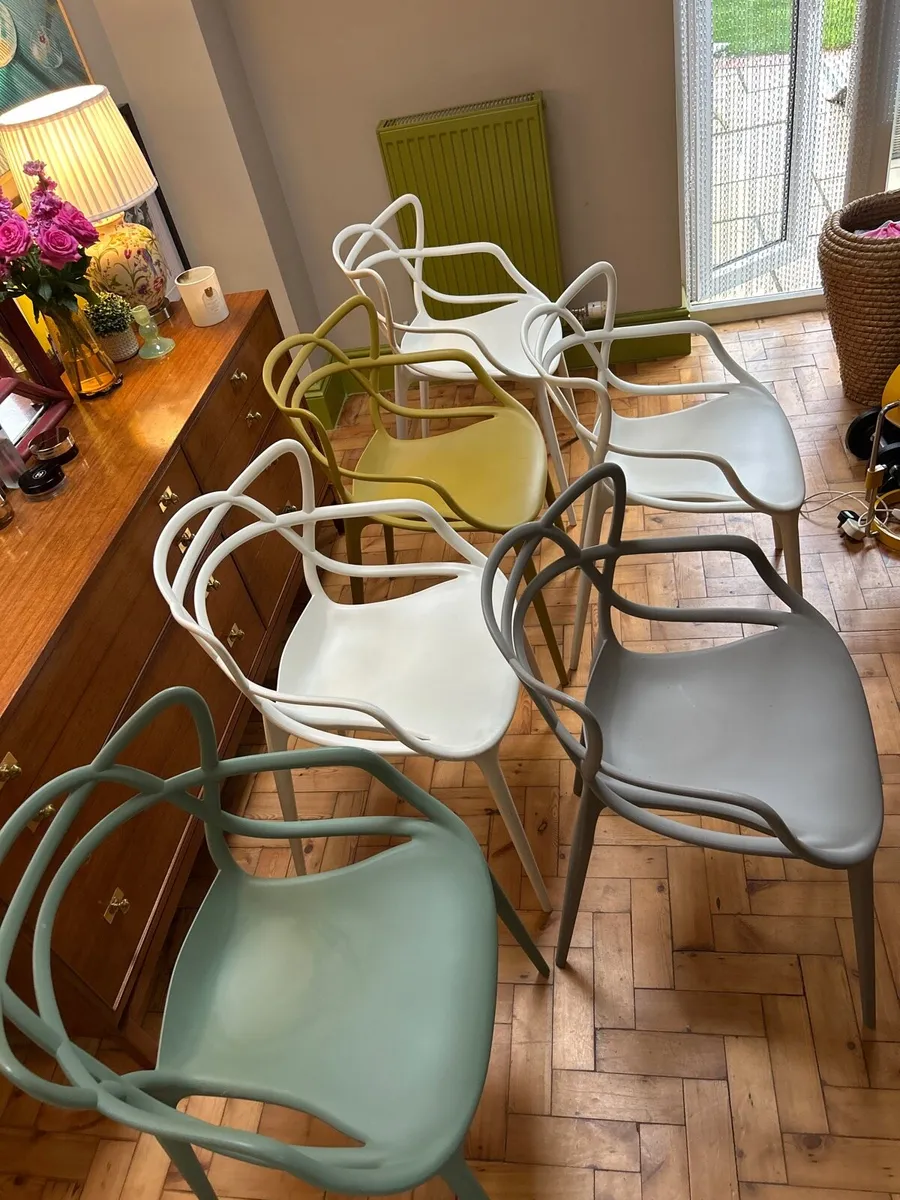 Set of 6 Kartell Masters Dining Chairs - Image 2