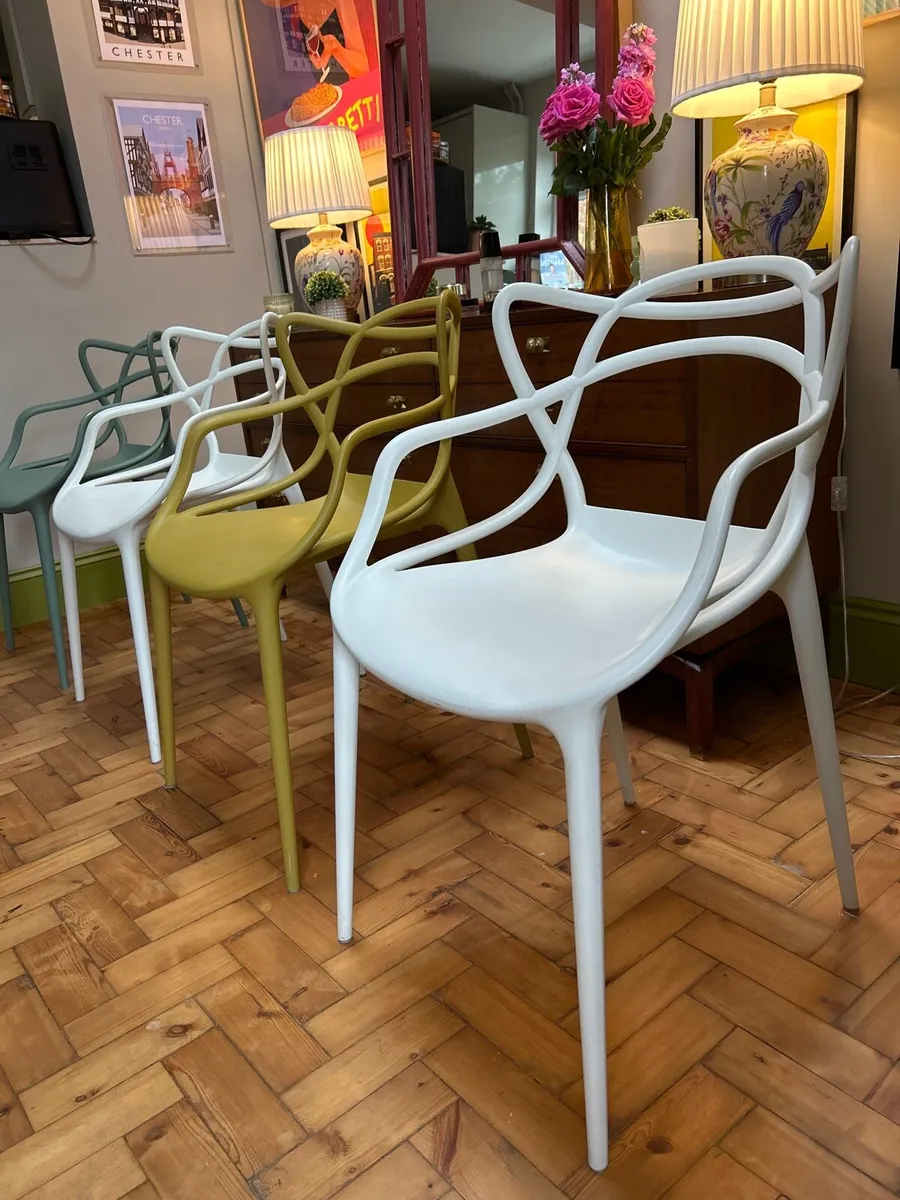 Set of 6 Kartell Masters Dining Chairs - Image 3