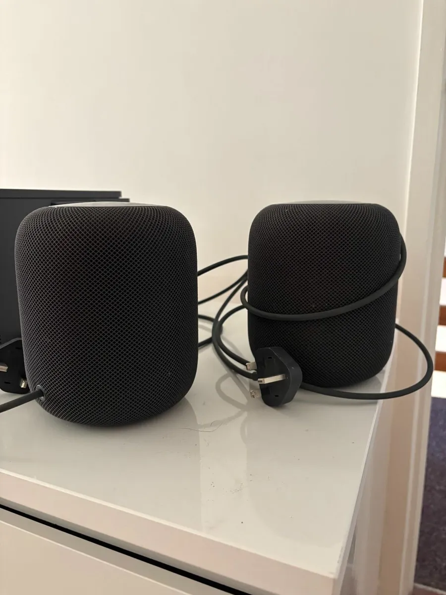 Two HomePods (1st generation)
