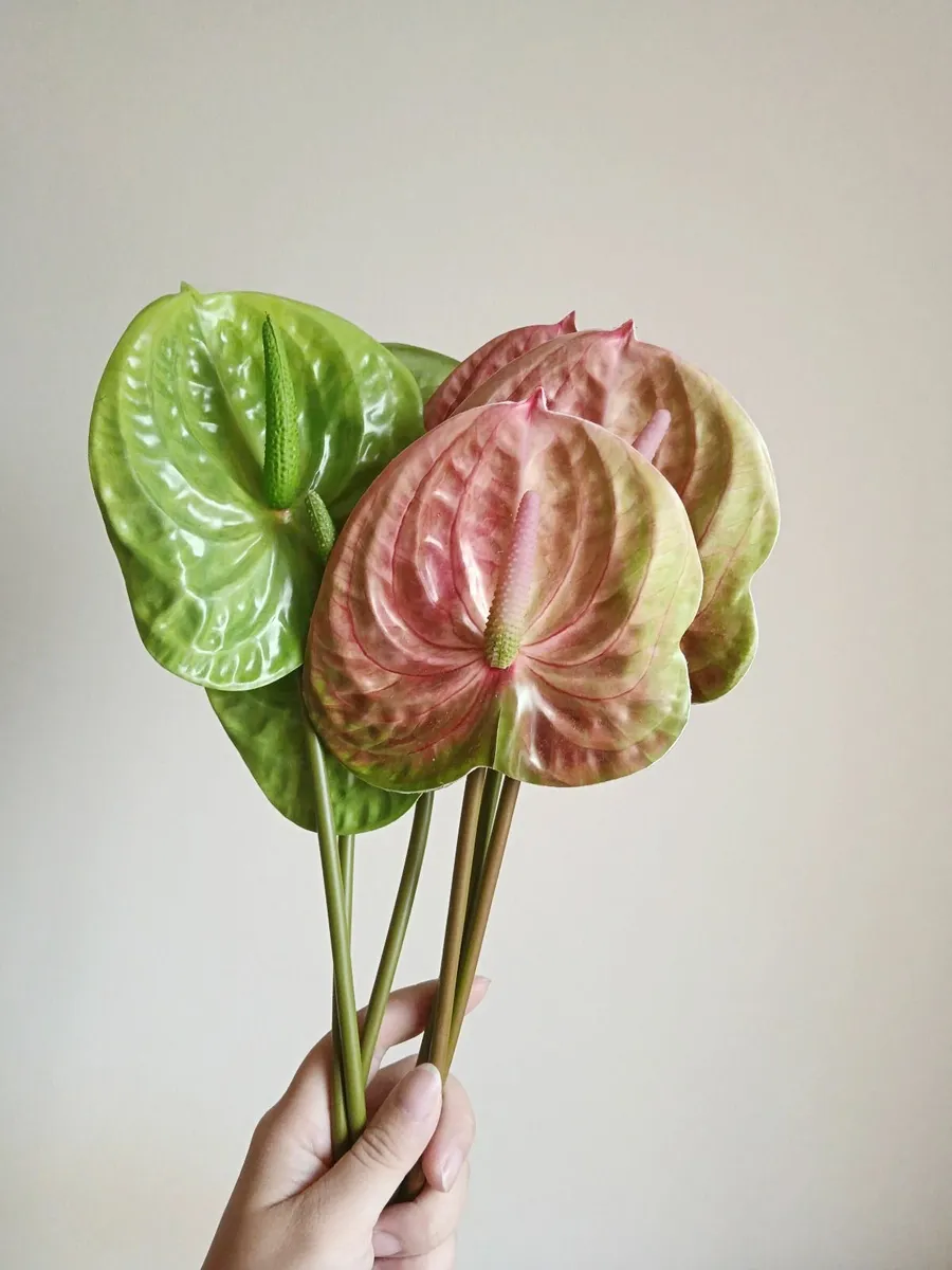9 pcs artificial anthurium for home decoration - Image 2