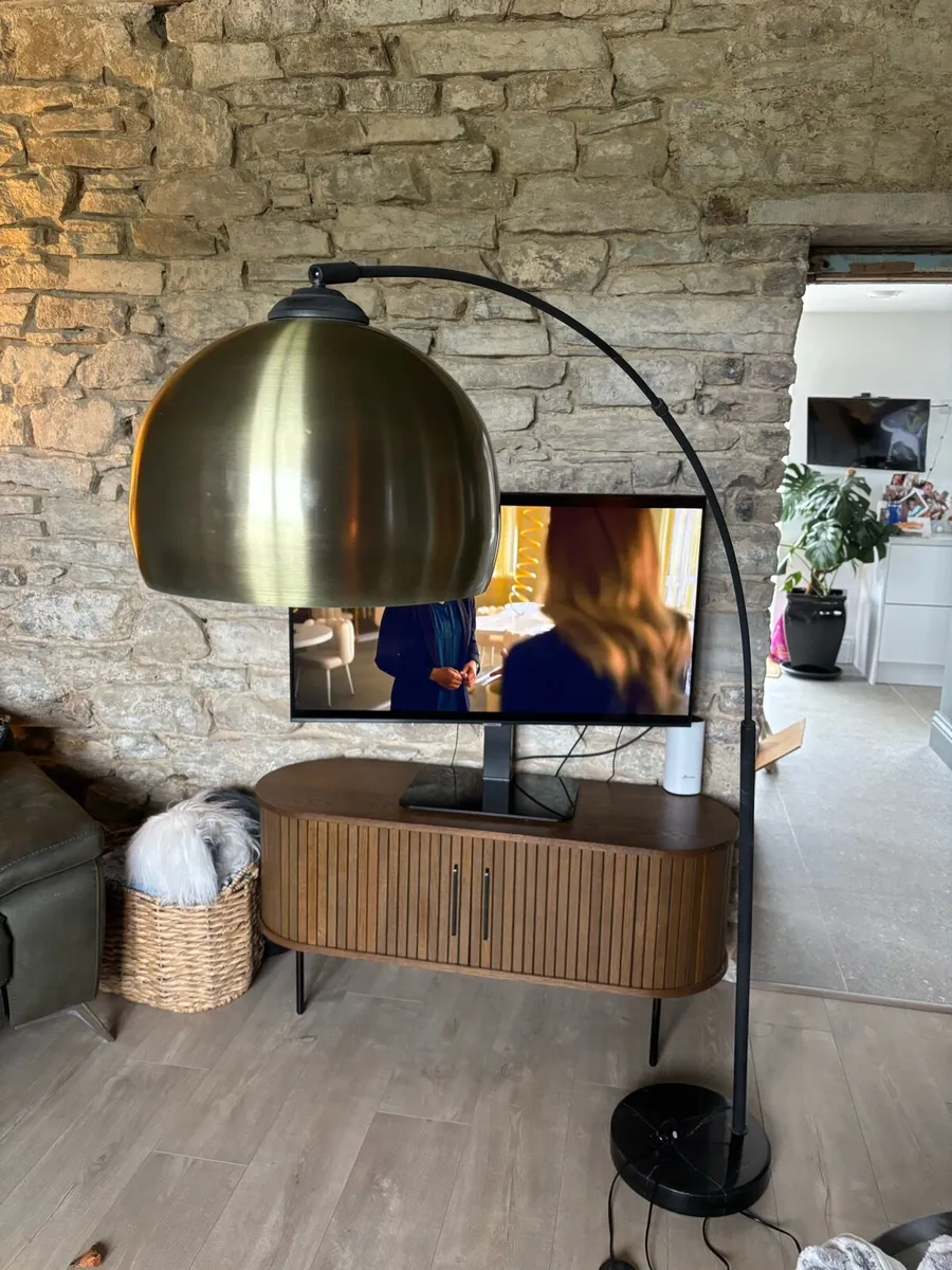 Brass arc lamp - floor lamp - Image 1