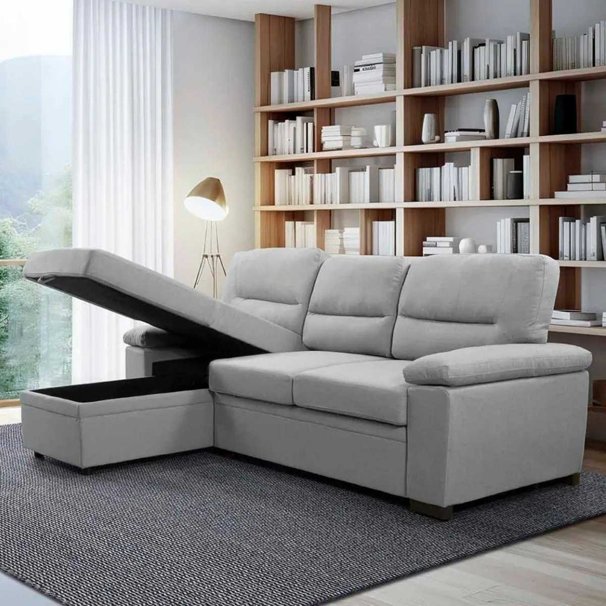Pull Out Corner Sofa Bed - Comfort, Storage - Image 1
