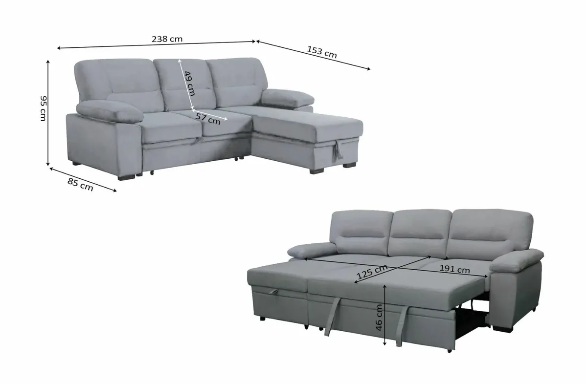 Pull Out Corner Sofa Bed - Comfort, Storage - Image 4