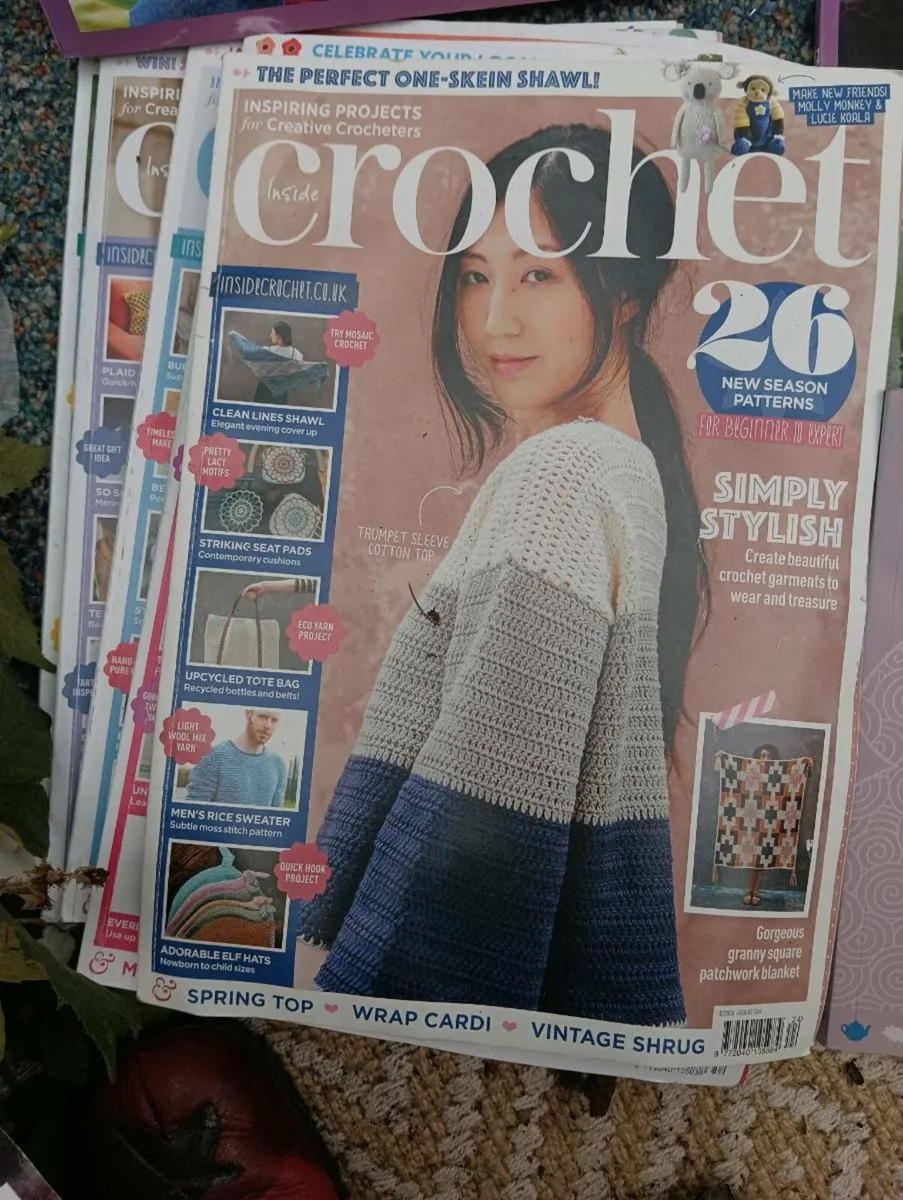Beautiful selection books magazine crochet books, - Image 2