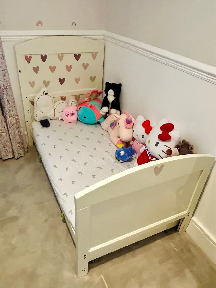 M&S Hastings Cot bed with mattress and baby cam - Image 1