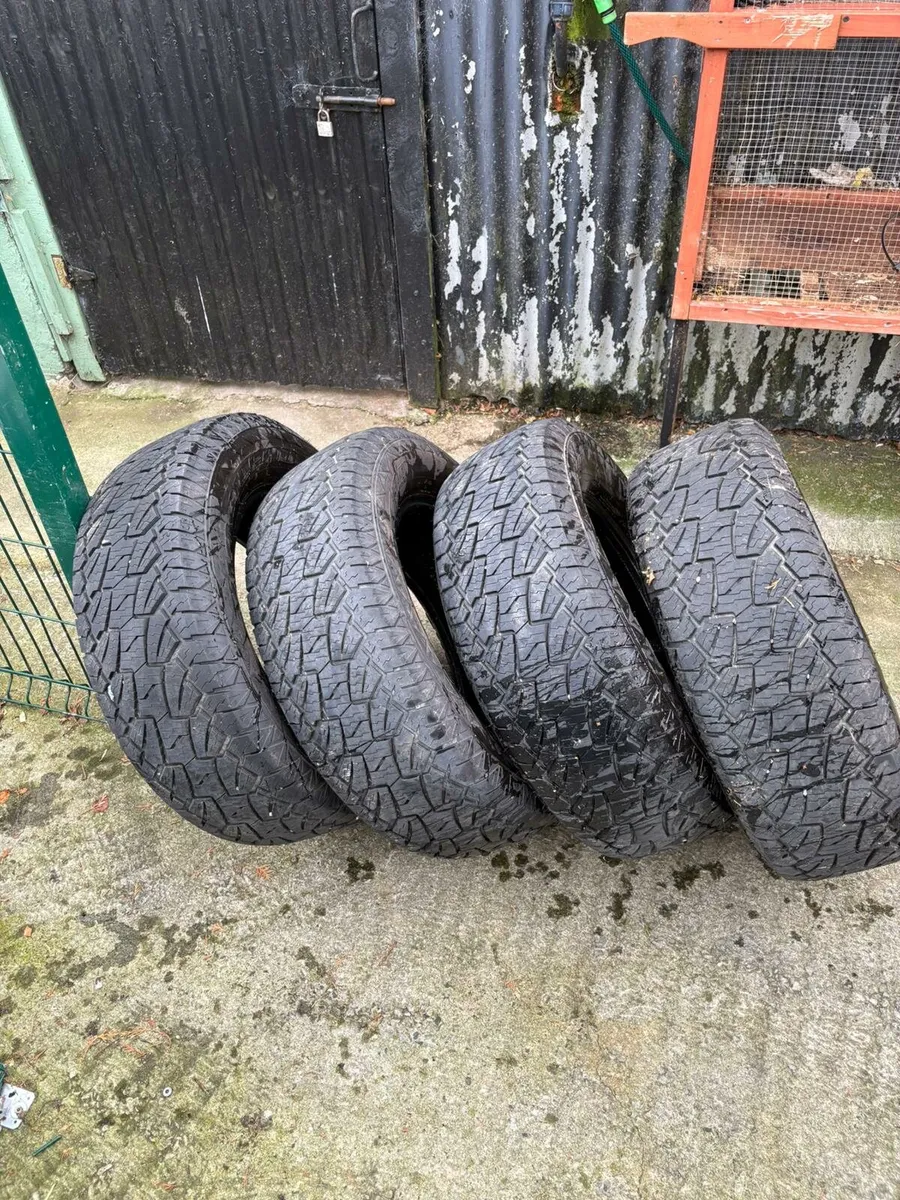Four 265/65/17 All Terrain Tires and used Bullbar - Image 2