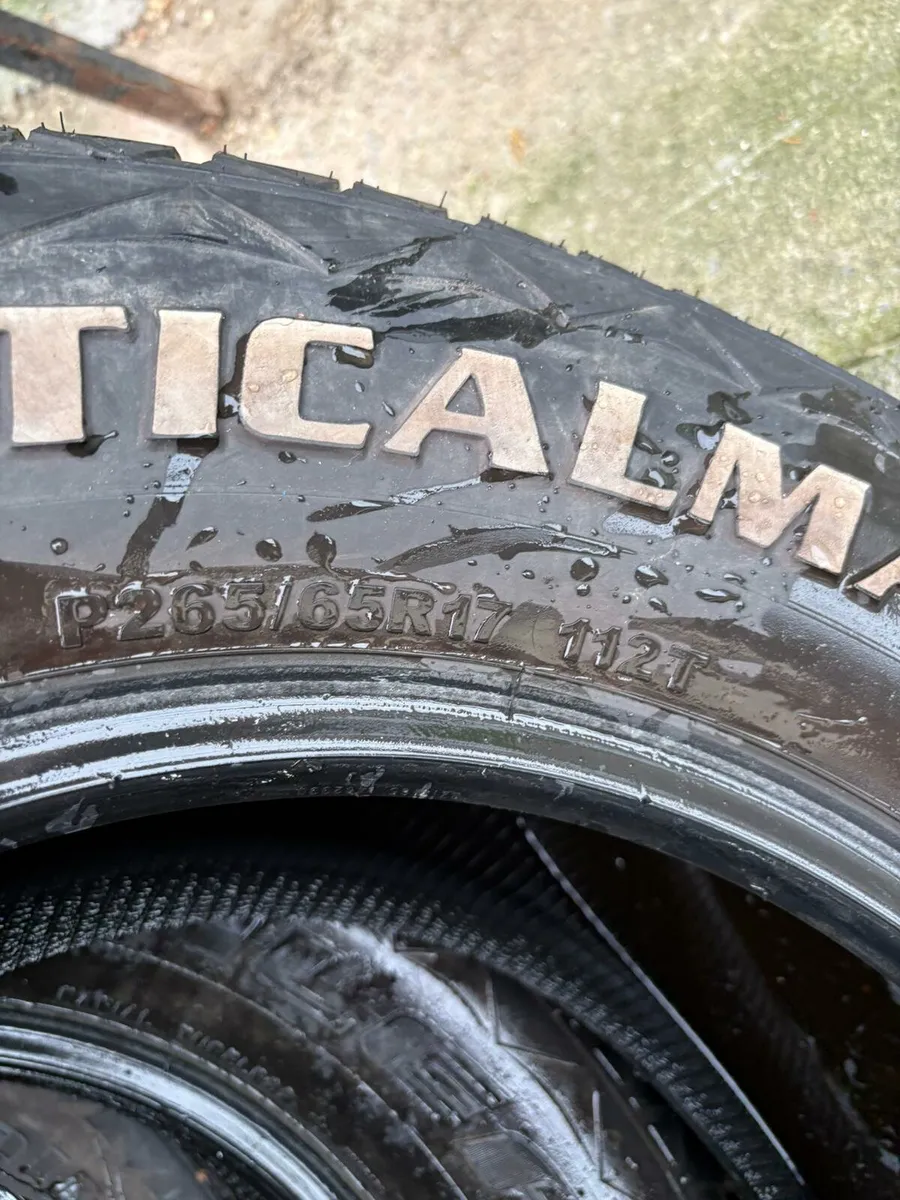 Four 265/65/17 All Terrain Tires and used Bullbar - Image 3