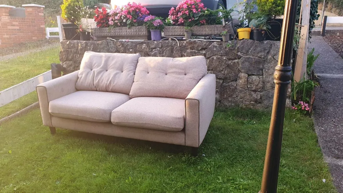 Fawn 2 seater sofa