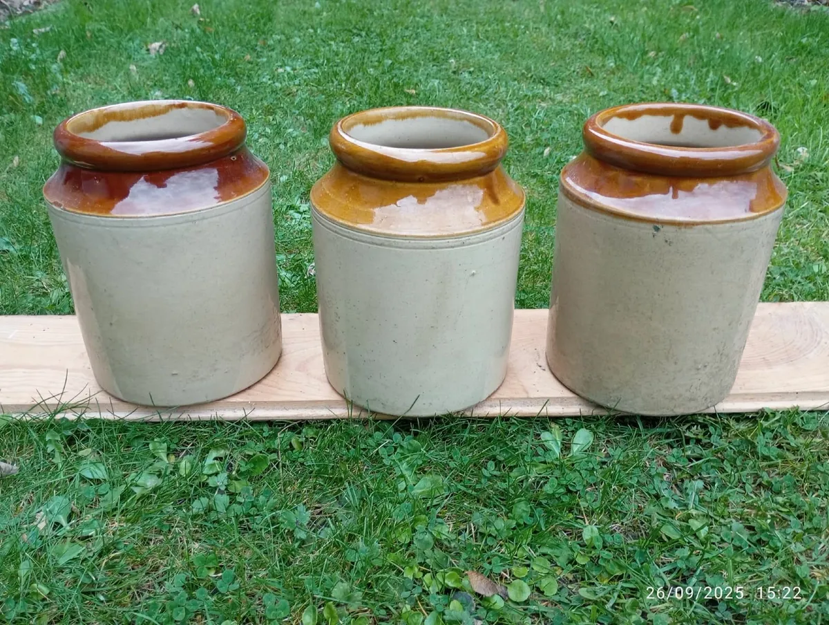 Jars, Vase, Pot, Vintage, Victorian, Stoneware - Image 1