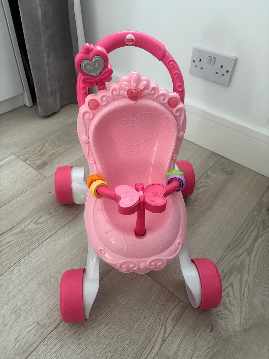 Fisher price pram and doll - Image 4