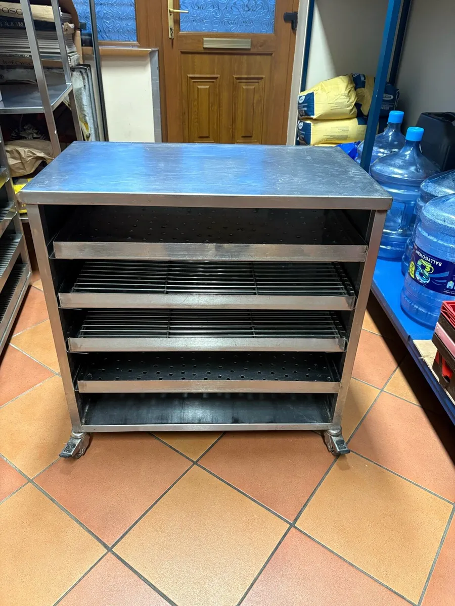 Stainless steel catering trolley - Image 1