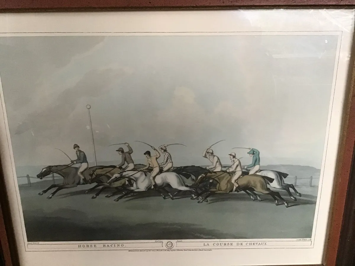 Horse racing or La Course De Chevaux.Vintage Rare - Image 2