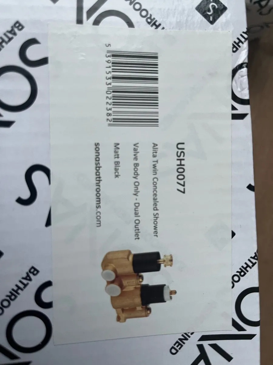 Sonas dual black shower valves - Image 3