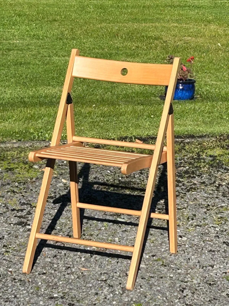 IKEA wooden folding chairs - Image 3