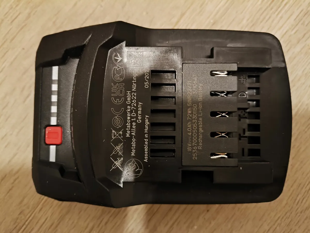 #Brand New# METABO LiHD BATTERY 4.0ah x2 - Image 2