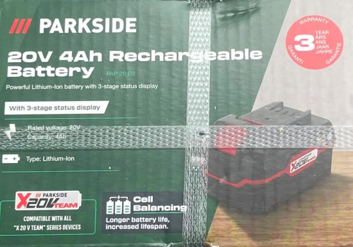 Parkside 20V 4Ah Rechargeable Battery Brand New