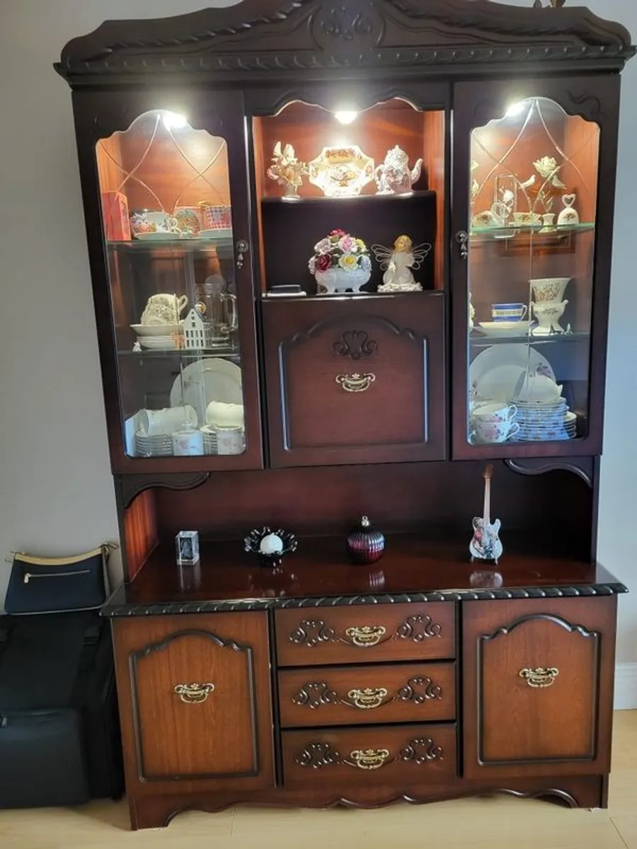 Mahogany display unit - Image 1