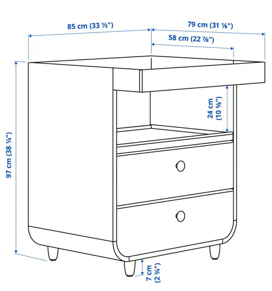 Myllra Baby Changing and storage Unit - PINK - Image 2