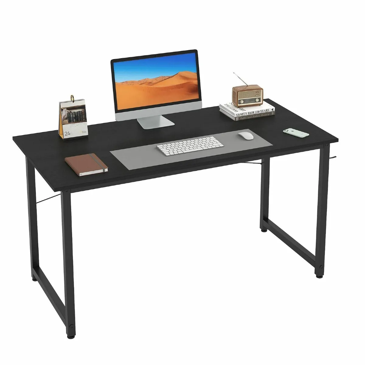 100cm Computer Desk Gaming Sturdy Metal Frame and - Image 1