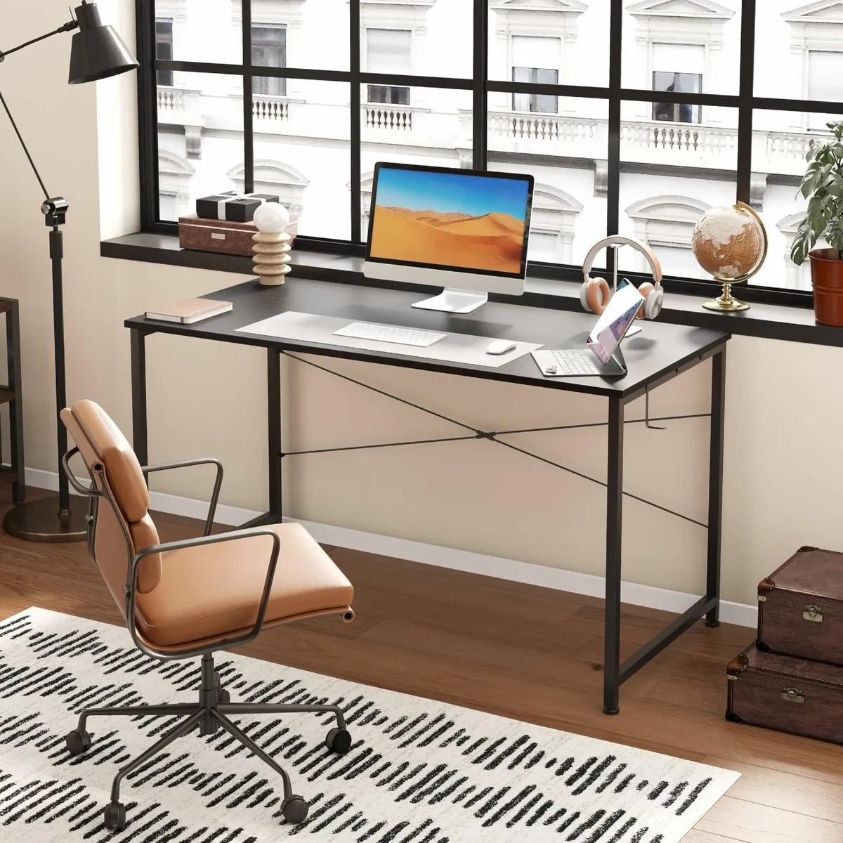 100cm Computer Desk Gaming Sturdy Metal Frame and - Image 4