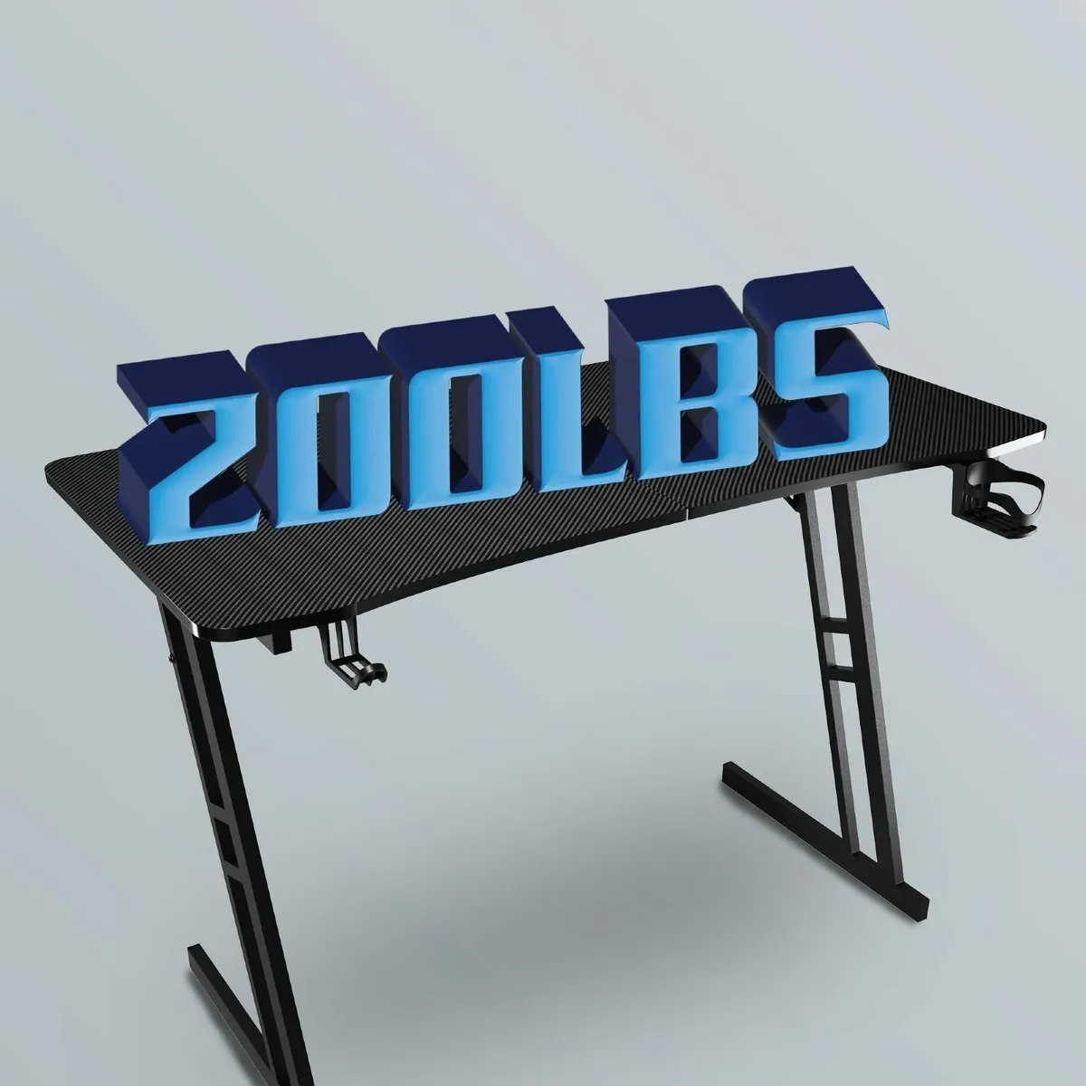 Gaming Desk 120 x 60cm Large metal-framed computer - Image 4