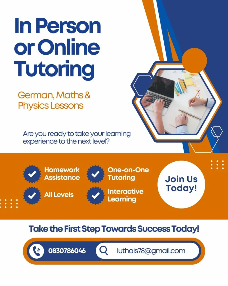 German, Mathematics & Physics Lessons