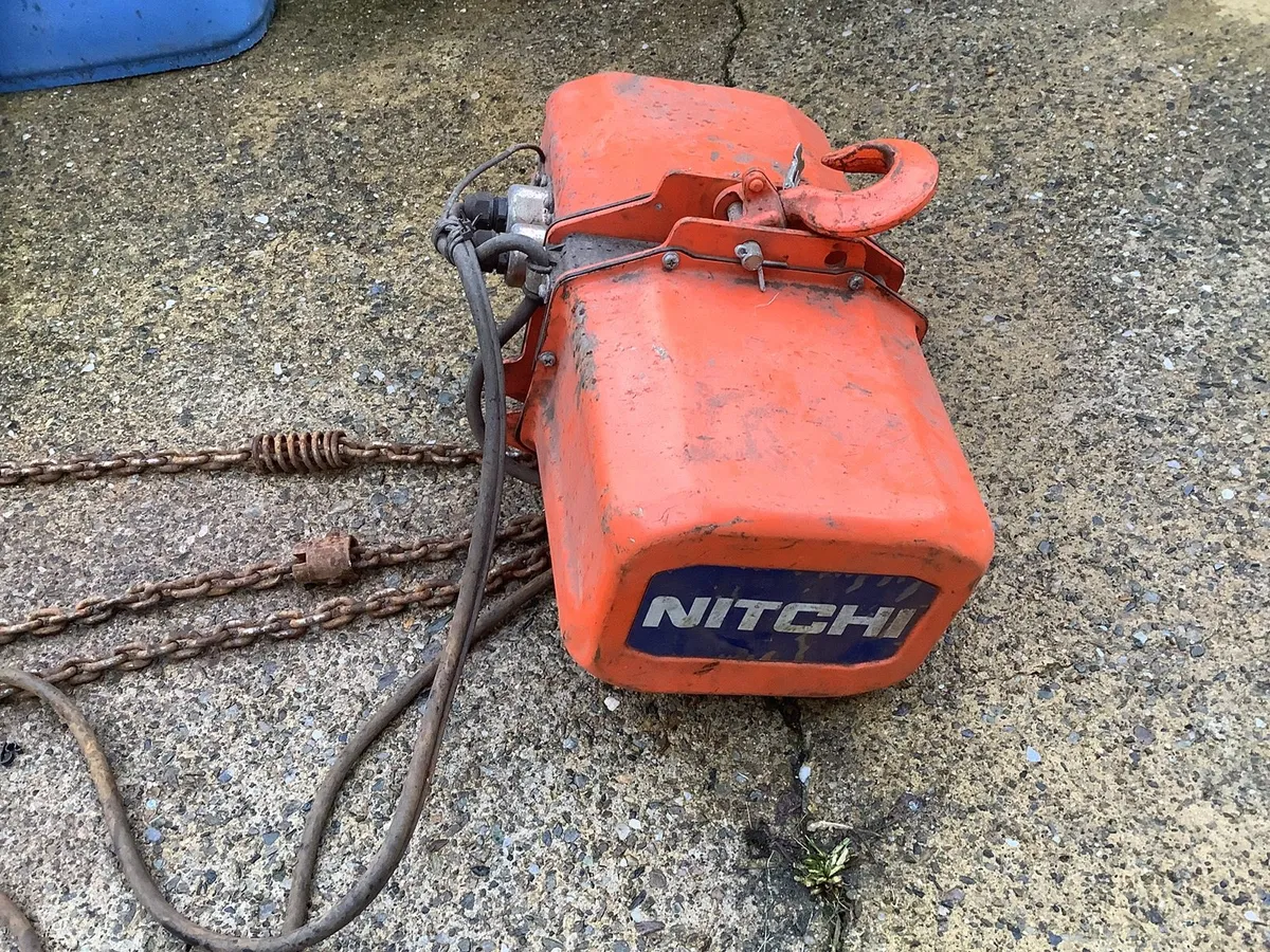 NITCHI ELECTRIC CHAIN HOIST. AIR HOSE. 3TON JACK - Image 3