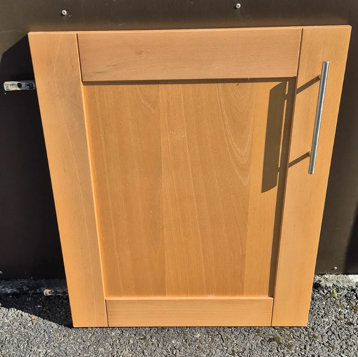 Solid Beech Kitchen doors, drawers & display unit. - Image 2