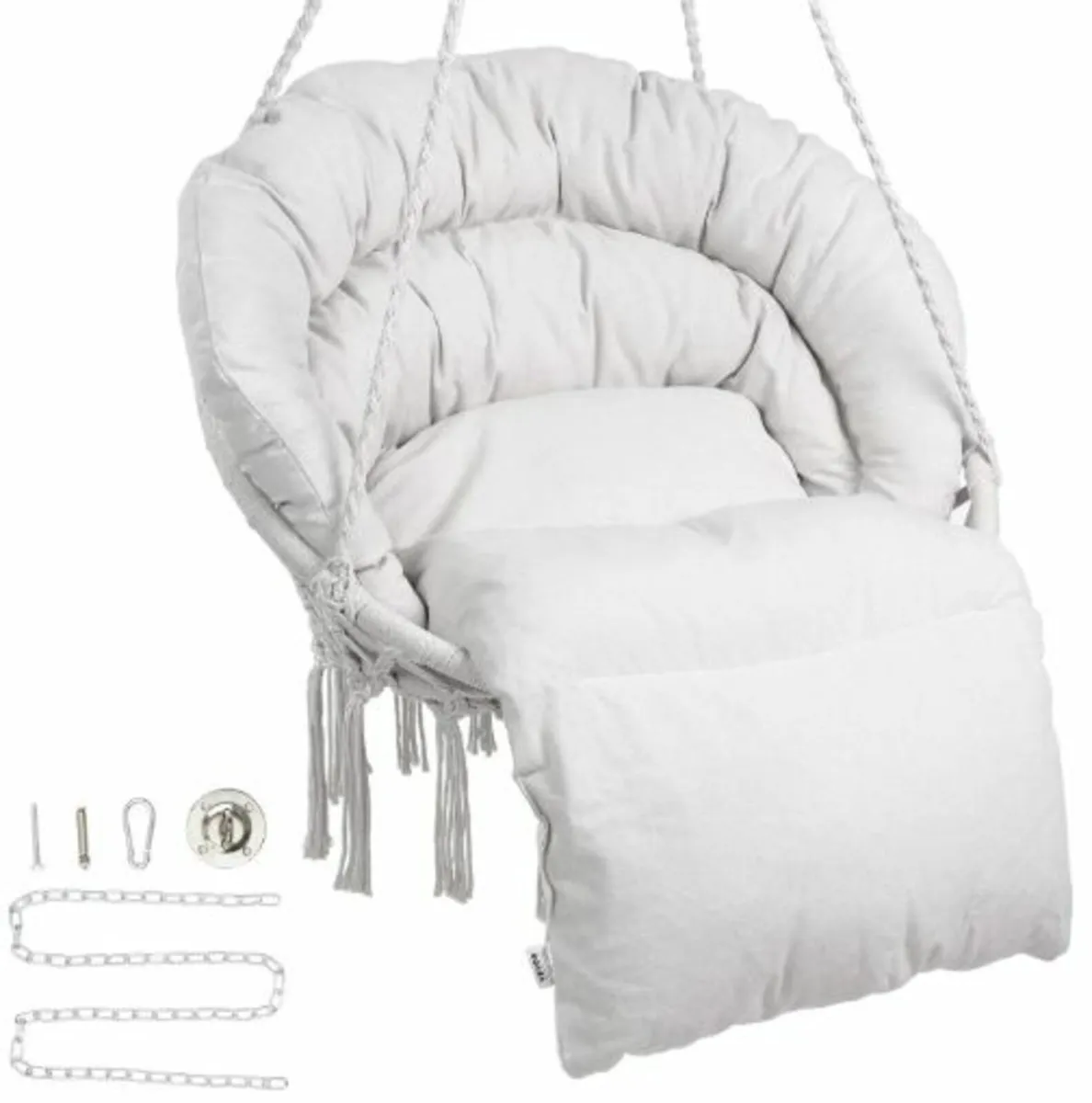 Hanging Hammock Swing Chair, 330 Lbs Capacity, - Image 1