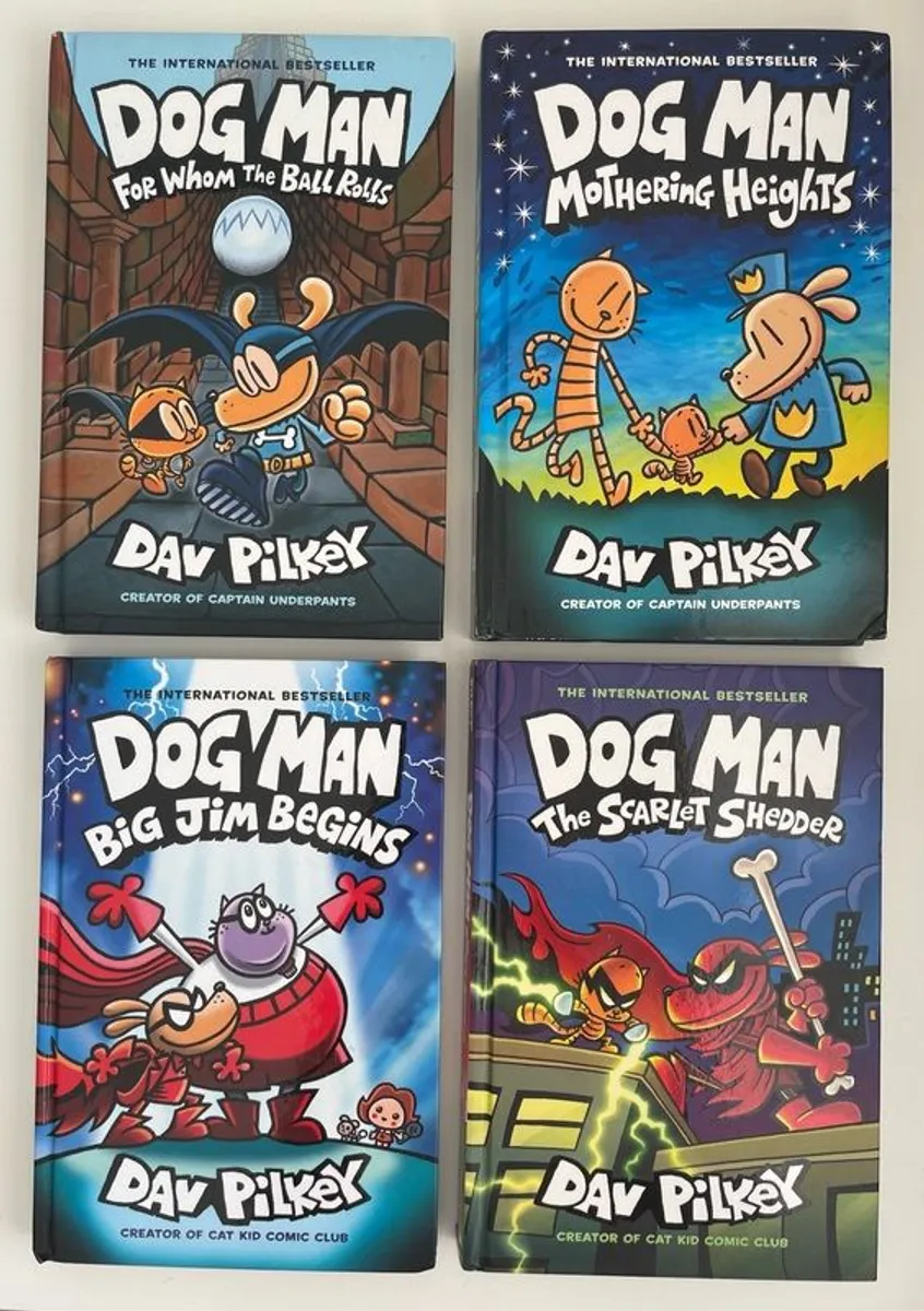 3 Hardback Dog Man Books - Image 3