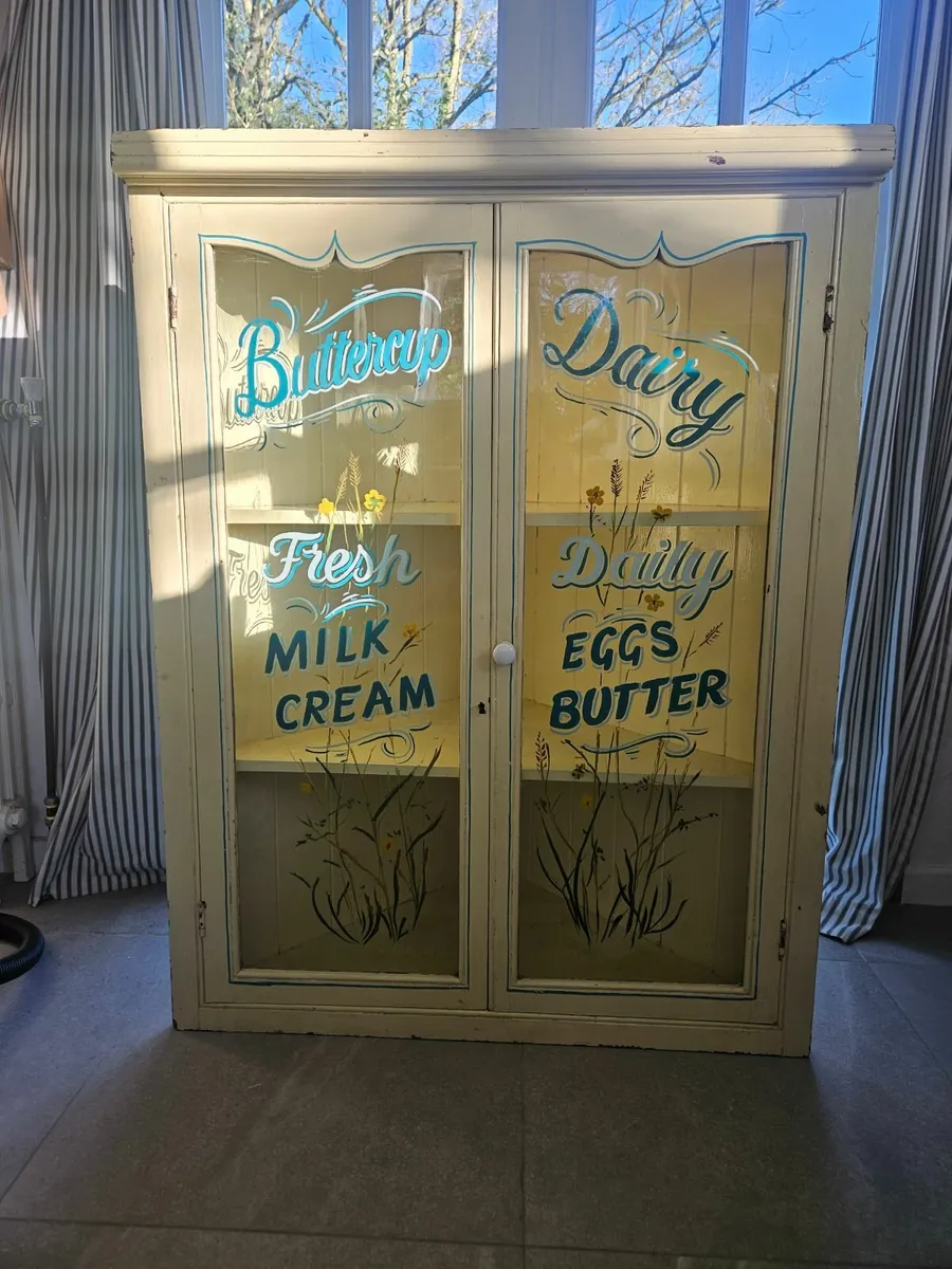 Vintage Wall Cupboard – Hand-Painted Sign-Written - Image 1