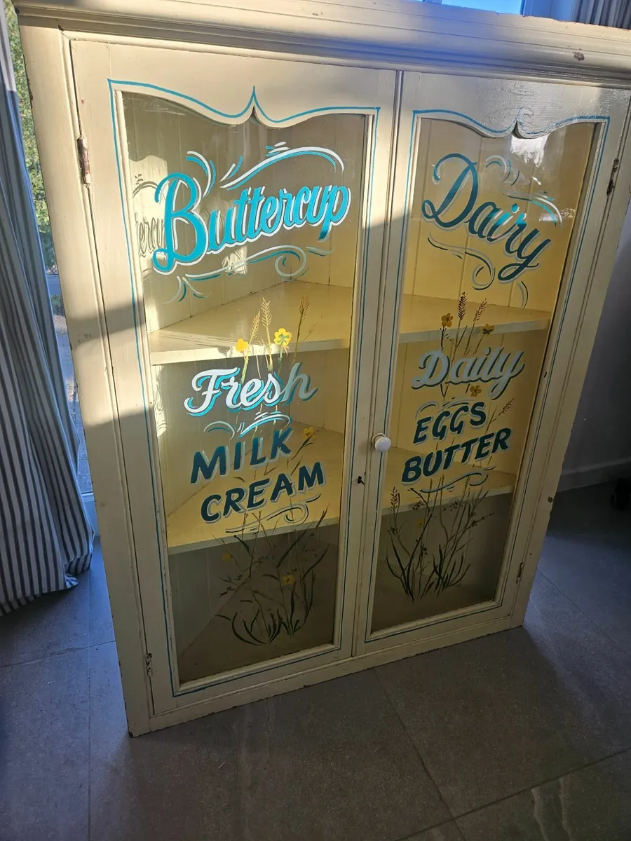 Vintage Wall Cupboard – Hand-Painted Sign-Written - Image 2