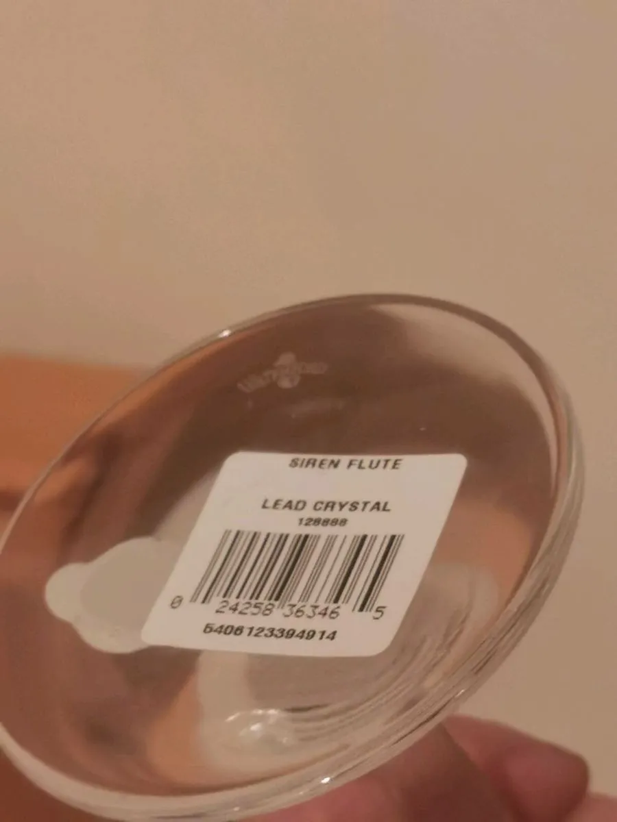 Waterford crystal champagne flutes - Image 1