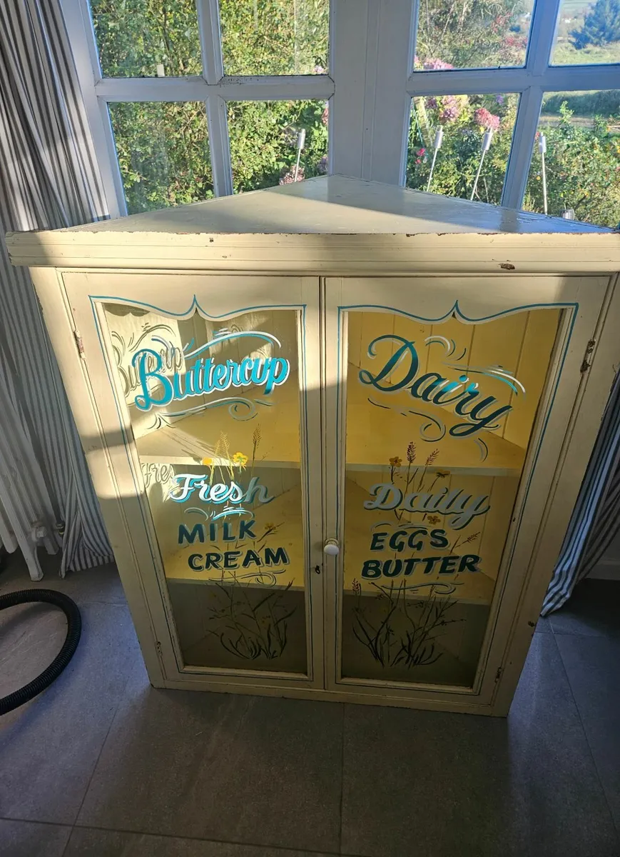 Vintage Wall Cupboard – Hand-Painted Sign-Written - Image 3