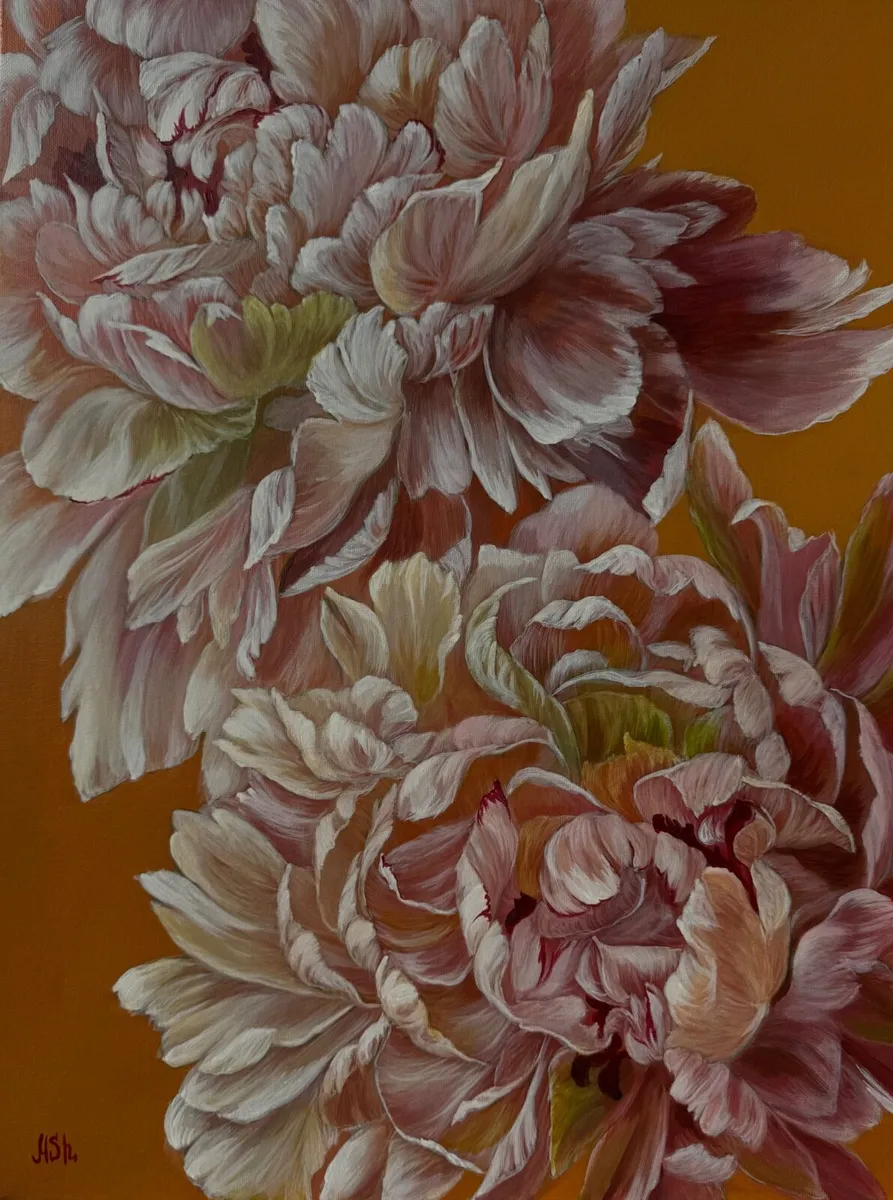 Flower painting peonies - Image 1