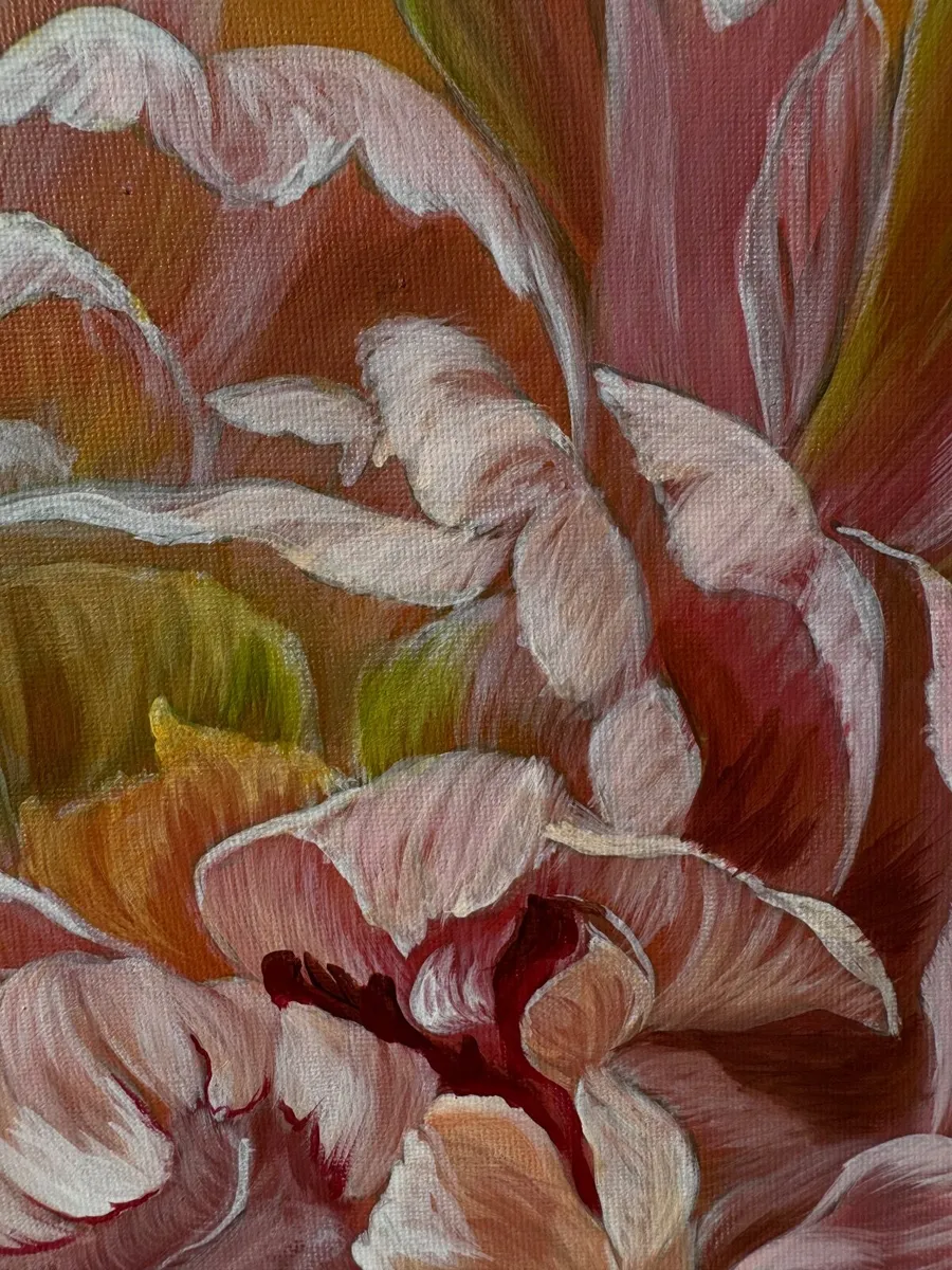 Flower painting peonies - Image 2