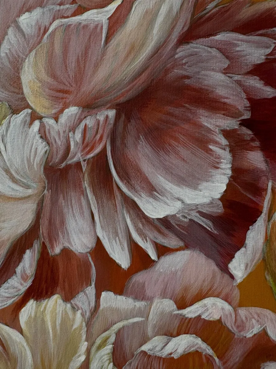 Flower painting peonies - Image 3