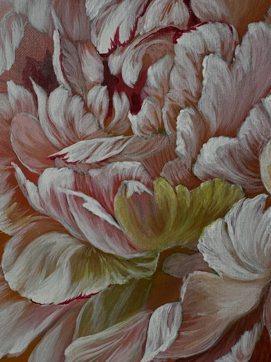 Flower painting peonies - Image 4