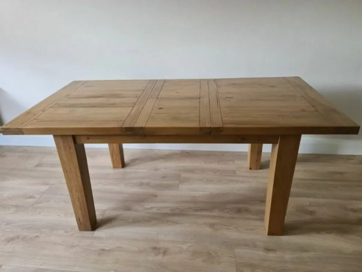 Strawbridge Solid Wood Extendable Dining Table - Image 1