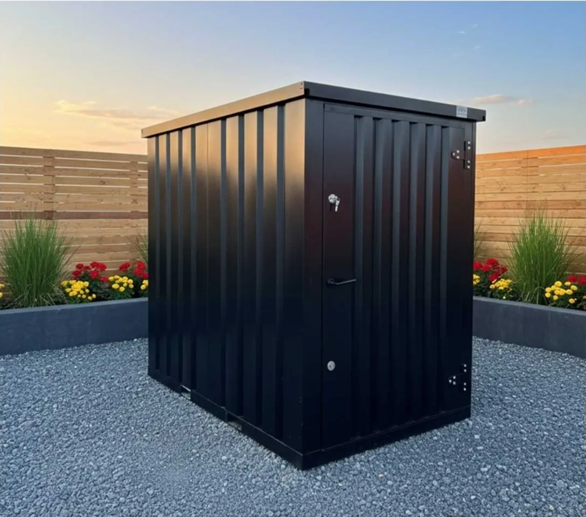 Steel shed,  flatpack container,  storage - Image 2