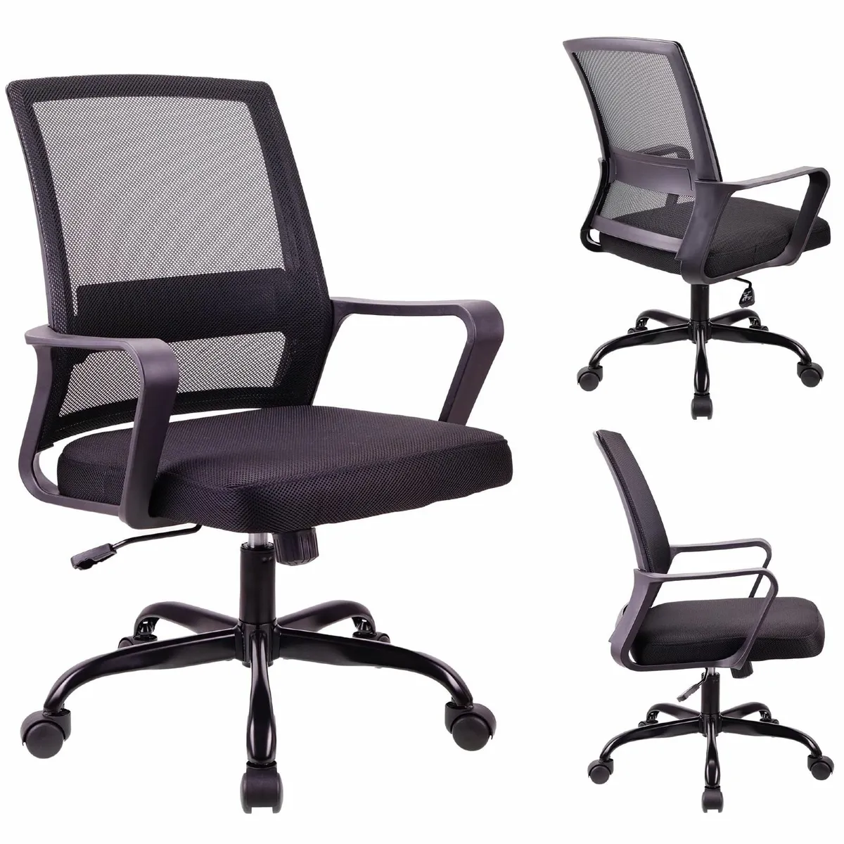 Adjustable office chair ergonomic mesh swivel seat - Image 1