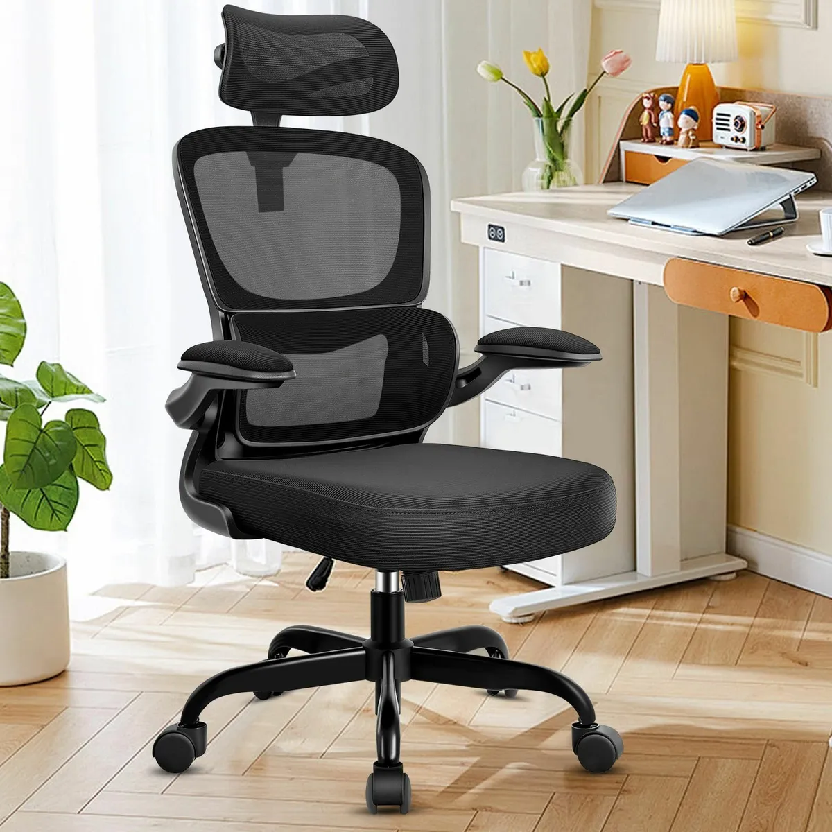 Ergonomic Office Chair Mesh Desk Lumbar Support an - Image 1