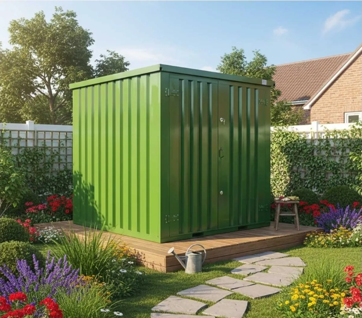 Steel shed , flatpack container,  storage - Image 1