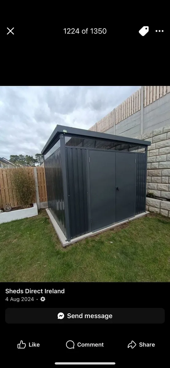 Premium panoramic steel shed