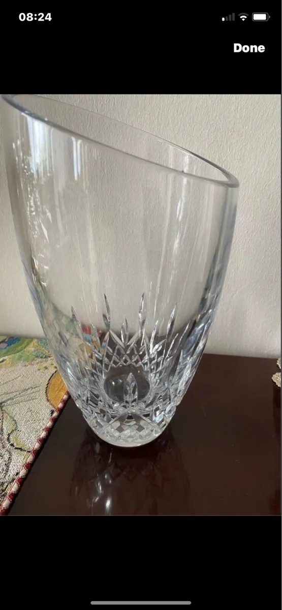 Waterford Crystal Lismore Essence Angular Vase - Image 1